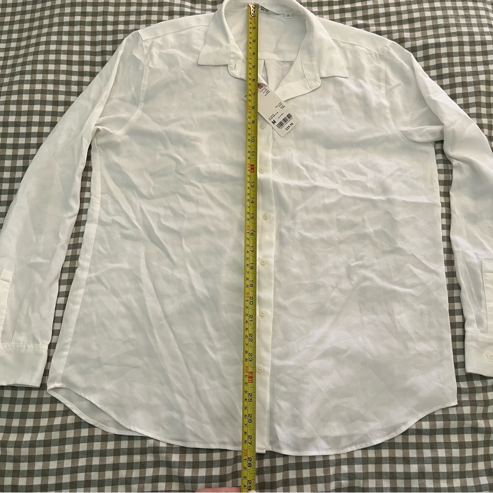 Uniqlo Rayon Long Sleeve Blouse - Picture 5 of 14